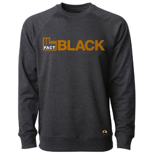 Big Black French Terry Crew Pullover