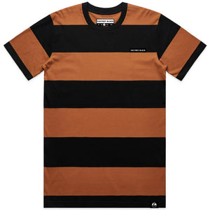 NORMAN Striped Copper and Black Tee