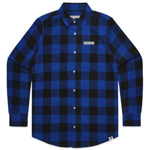 DETROIT Royal and Black Checked Flannel Shirt