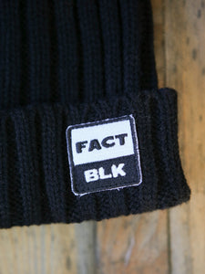 Factory Black Cable Knit Beanie - Black