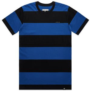 NORMAN Blue/Black wide striped tee