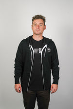 Load image into Gallery viewer, Original Zip Up Black Hoody
